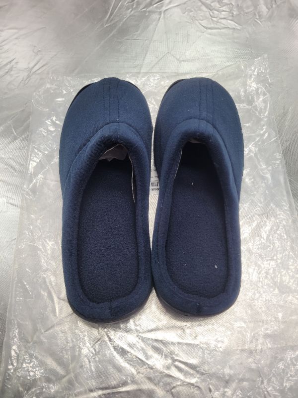 Photo 3 of HOME-X Memory Foam Slippers Small- Navy Blue (Fits W 6.5 - 8.5 M 6-7)