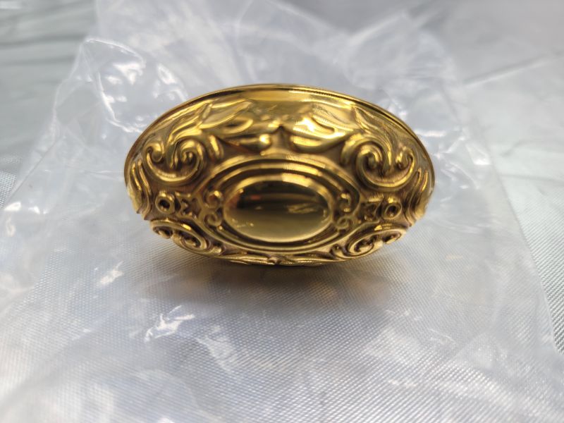 Photo 2 of Nostalgic Warehouse Victorian Brass 1 3/4" Cabinet Knob with Rope Rose in Unlacquered Brass