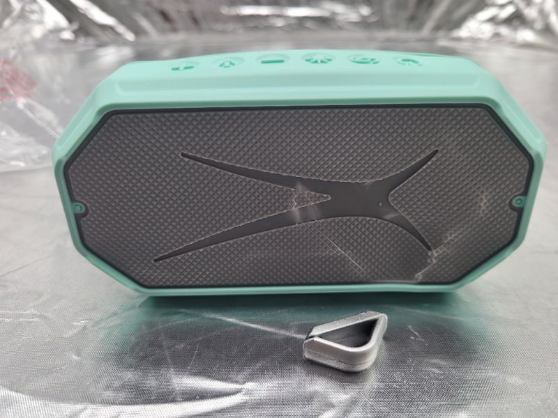 Photo 2 of Altec Lansing HydraMini Wireless Bluetooth Speaker, IP67 Waterproof USB C Rechargeable Battery with 6 Hours Playtime, Compact, Shockproof, Snowproof, Everything Proof (Mint Green)