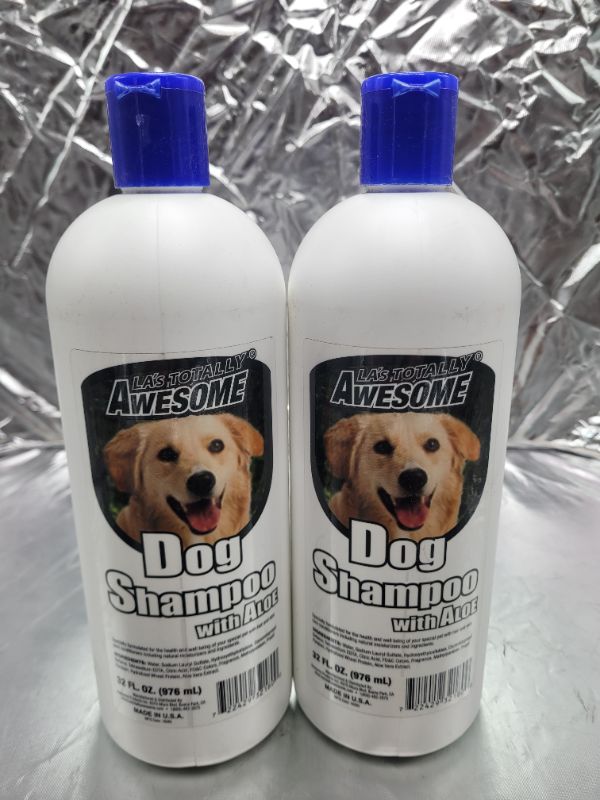 Photo 2 of (2 pack) LA's Totally Awesome Dog Shampoo w/ Aloe (32 fl oz)