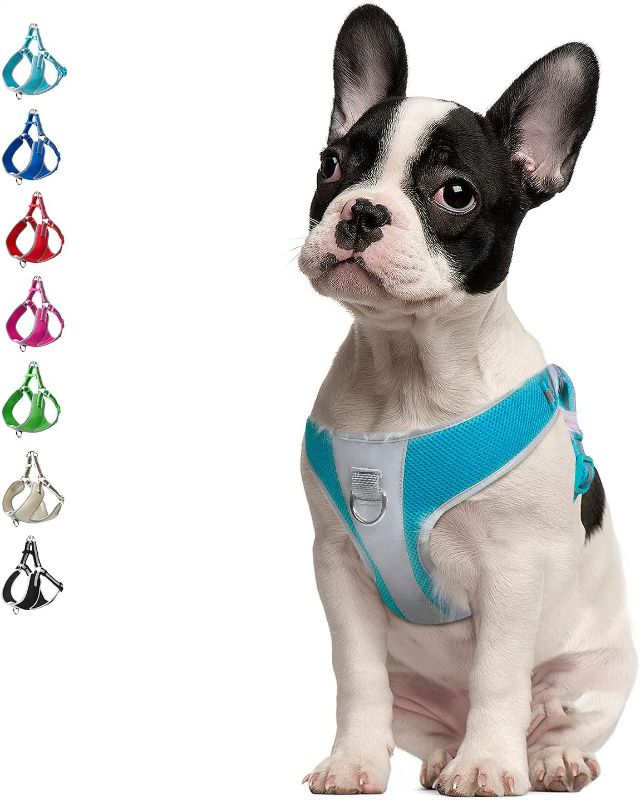 Photo 1 of (2 pack) TwoEar No Pull Step-in Dog Harness?Reflective Adjustable Puppy Vest Harness?Air Mesh Harness for X-Small Dogs?XS, Gray?