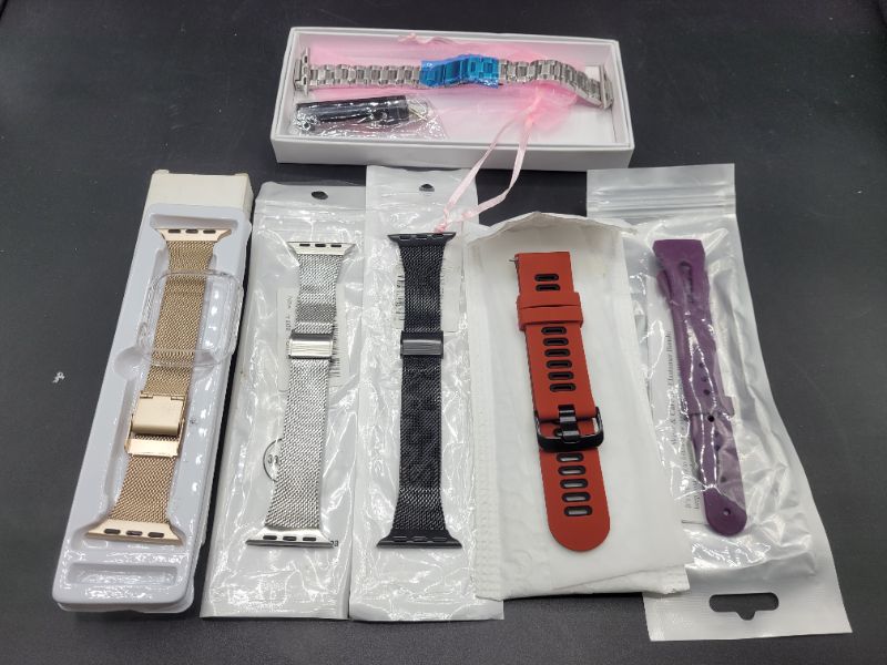 Photo 1 of Assorted lot of Watch Bands, Different Styles, Types, Brands