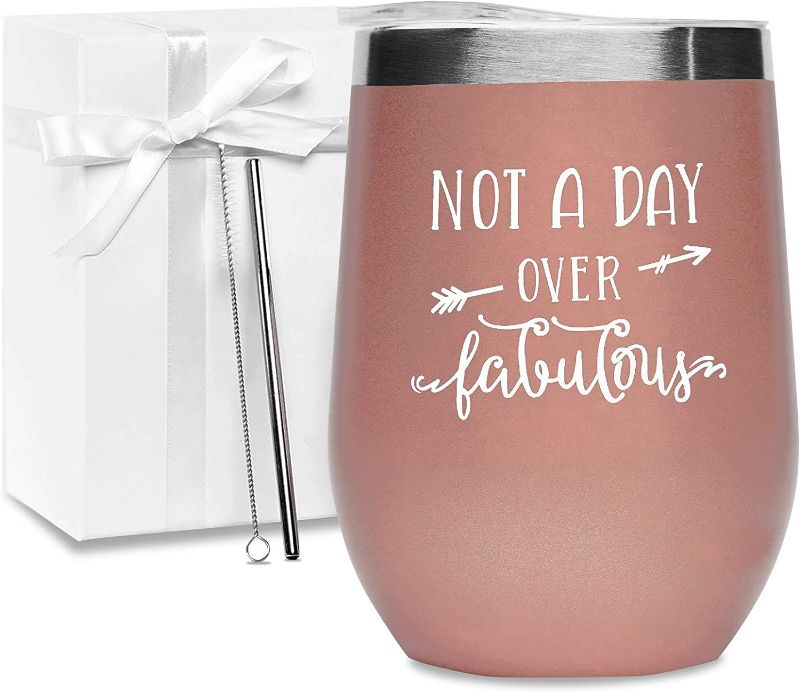 Photo 1 of FORTIVO Funny Tumblers for Women, Wine Tumbler with Funny Sayings, Gifts for Women, Funny Gifts for Women, Gifts for Best Friends Women, Wine Tumbler with Sayings for Women