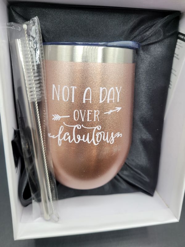 Photo 2 of FORTIVO Funny Tumblers for Women, Wine Tumbler with Funny Sayings, Gifts for Women, Funny Gifts for Women, Gifts for Best Friends Women, Wine Tumbler with Sayings for Women