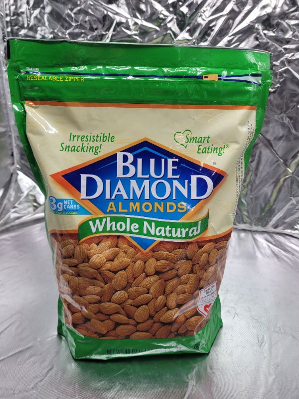 Photo 2 of Blue Diamond Whole Natural Almonds - 40 oz