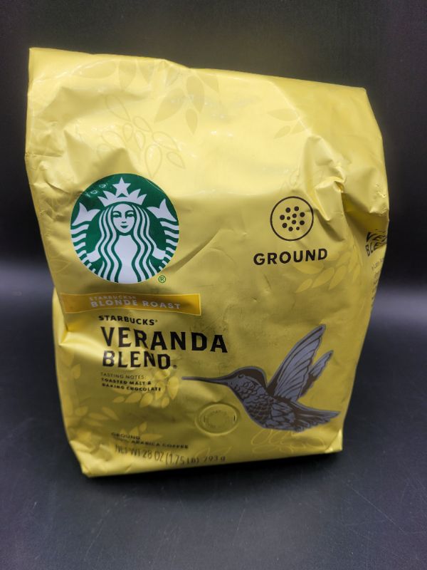 Photo 2 of Starbucks Blonde Roast Ground Coffee — Veranda Blend — 1 bag (28 oz.) Veranda Blend 28oz (Pack of 1) Standard Packaging
