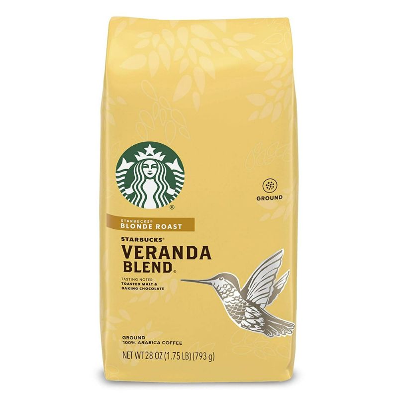 Photo 1 of Starbucks Blonde Roast Ground Coffee — Veranda Blend — 1 bag (28 oz.) Veranda Blend 28oz (Pack of 1) Standard Packaging
