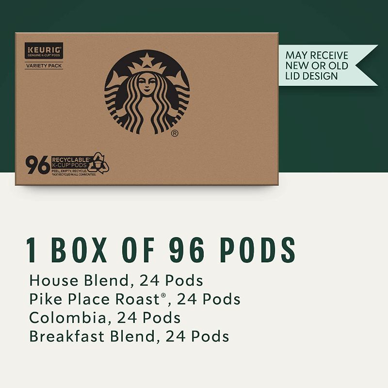 Photo 2 of Starbucks K-Cup Coffee Pods—Medium Roast Coffee—Variety Pack—100% Arabica—1 box (96 pods)