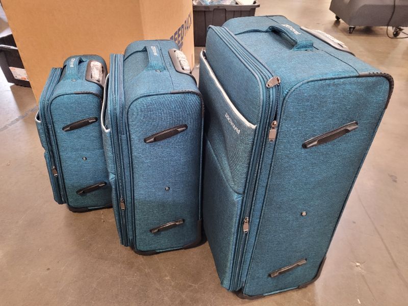 Photo 1 of 20"24"28“Soft Fabric Suitcase Bag With Wheels Oxford Cloth Trolley Rolling Luggage Boarding Case For Women & Men