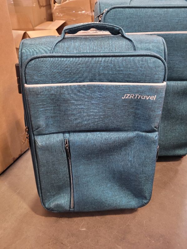 Photo 3 of 20"24"28“Soft Fabric Suitcase Bag With Wheels Oxford Cloth Trolley Rolling Luggage Boarding Case For Women & Men