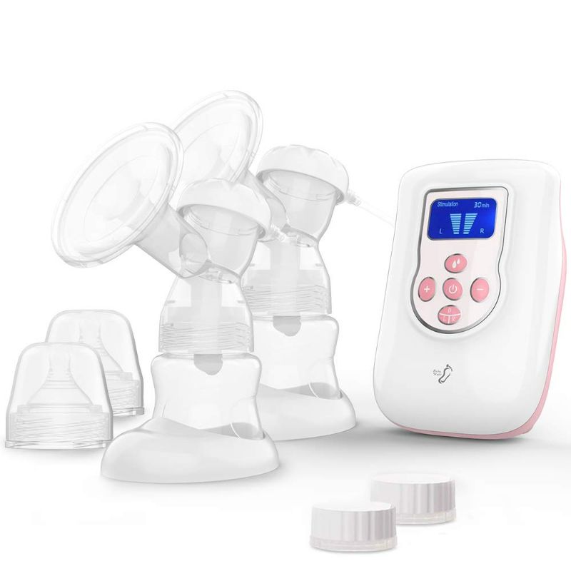 Photo 1 of BABY STEPS Double Electric Breast Pump, 2 Modes & 9 Levels of Suction, Portable Pain -Free Feeding Pump