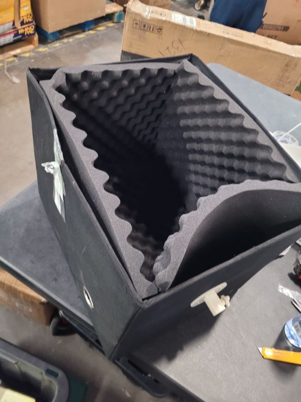 Photo 3 of Portable Recording Shield Box,Microphone Isolation Booth Cube with Sponge Sound-Absorbing Processor,Foldable/Mountable Stand,Suitable for studio, Blog, Vocal Use
