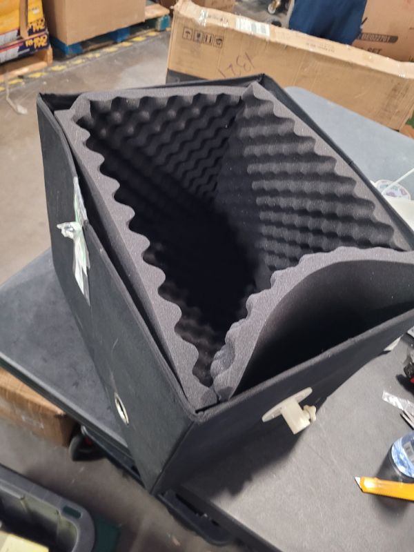Photo 1 of Portable Recording Shield Box,Microphone Isolation Booth Cube with Sponge Sound-Absorbing Processor,Foldable/Mountable Stand,Suitable for studio, Blog, Vocal Use