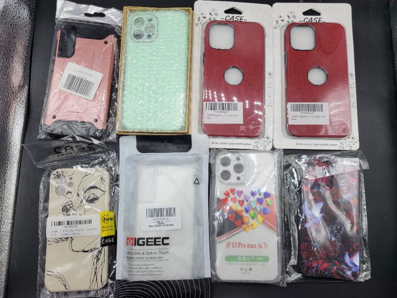 Photo 1 of Assorted Cell Phone Cases Bundle, Various Styles and Designs