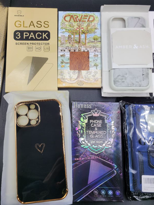 Photo 2 of Assorted Premium Cell Phone Cases Bundle and Screen Protectors, Various Styles and Designs