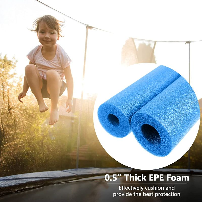 Photo 6 of Pro Trampoline with Safety Enclosure, 8Ft Heavy Duty Jumping Mat and Spring Cover Padding for Kids and Adults
