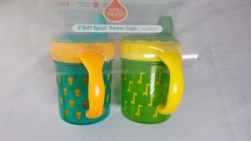 Photo 2 of Cheeky Baby 2 Pack Sippy Cups 7oz New 
