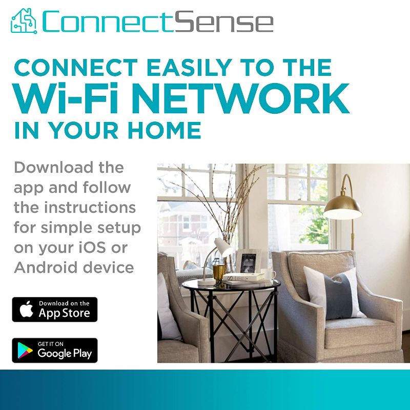 Photo 2 of ConnectSense EZ Wireless Smart Plug for Remote Control of Lights and Electrical Devices Wherever You are, Works with ConnectSense Smartphone App, Amazon Alexa and Google Home