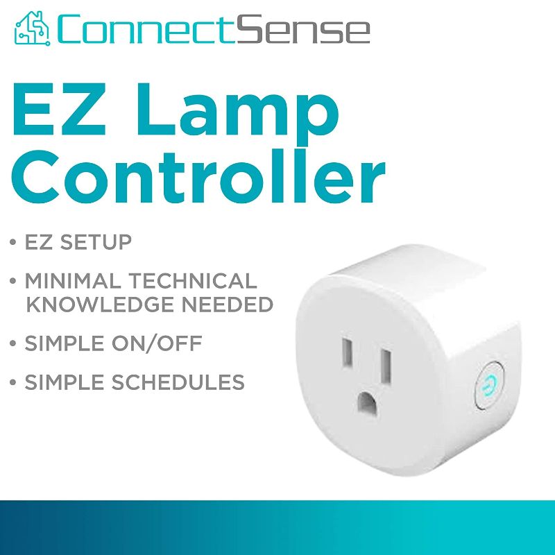 Photo 1 of ConnectSense EZ Wireless Smart Plug for Remote Control of Lights and Electrical Devices Wherever You are, Works with ConnectSense Smartphone App, Amazon Alexa and Google Home