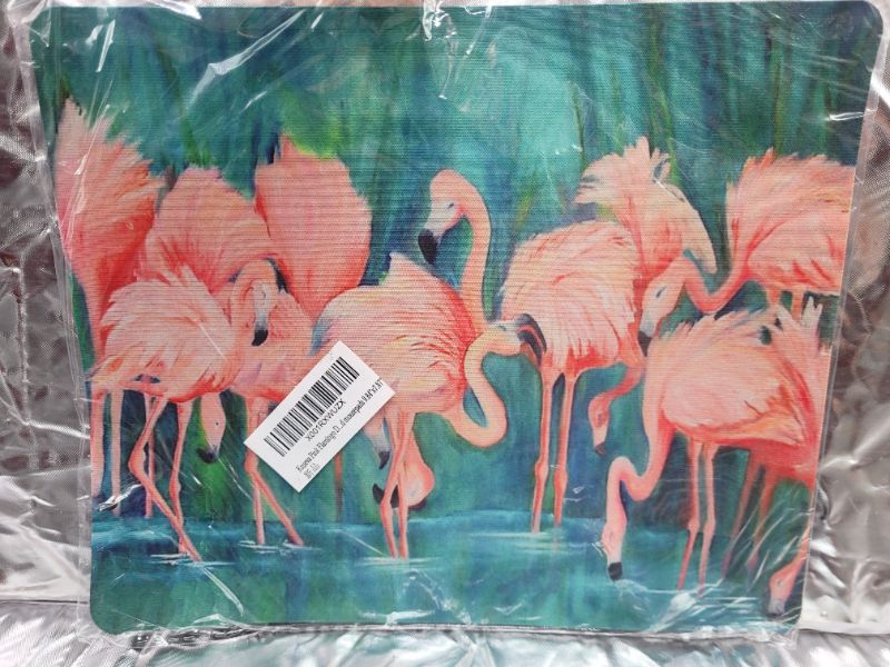 Photo 3 of Knseva Pink Flamingo Design,Love Heart Flamingos Pattern Cloth Cover Rectangle Mouse Pad,Customized mousepads 9.84"x7.87"