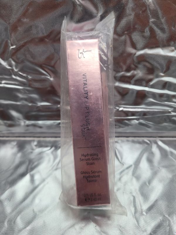 Photo 2 of It Cosmetics Vitality Lip Flush Stain Hydrating Serum Gloss Stain, Wine Berry Flush, 0.11 oz / 3.40 ml