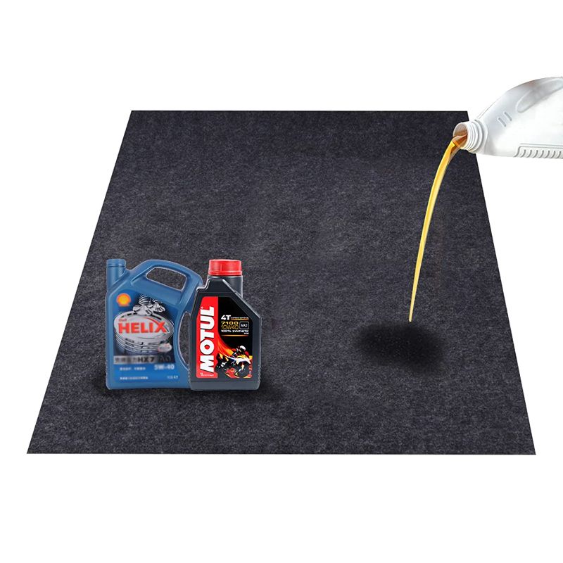 Photo 1 of Felt Fabric Absorbent Material Garage Floor Oil Spill Mat,Under Sink Mat, Protects Garage Floor (size approximately 40x70inches)