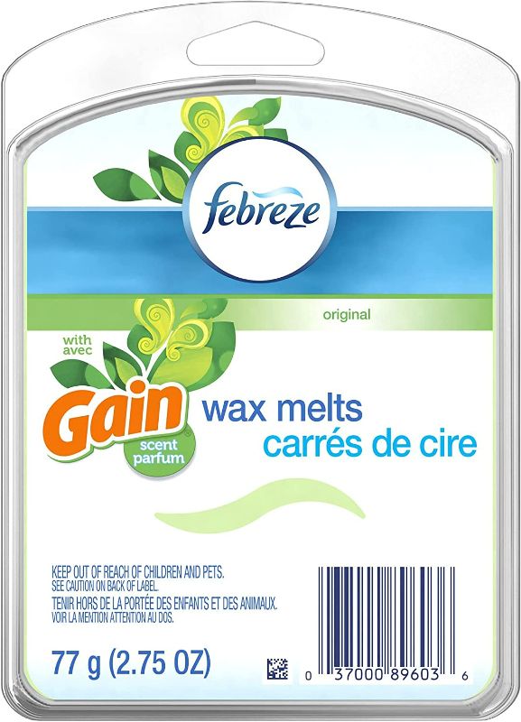 Photo 1 of ( pack of 4) Febreze WAX MELTS Air Freshener with Gain Original (1 Count, 2.75 oz) 