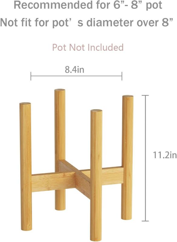 Photo 4 of BAMFOX Plant Stand Flower Pot Holder Indoor Bamboo Mid Century Modern Plant Holder Display Rack for House Plants, Home Decor (Pot Not Included)