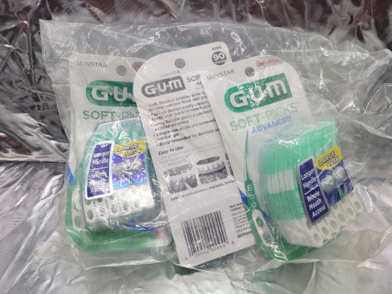 Photo 2 of gum softpicks advanced dental picks, 270 count