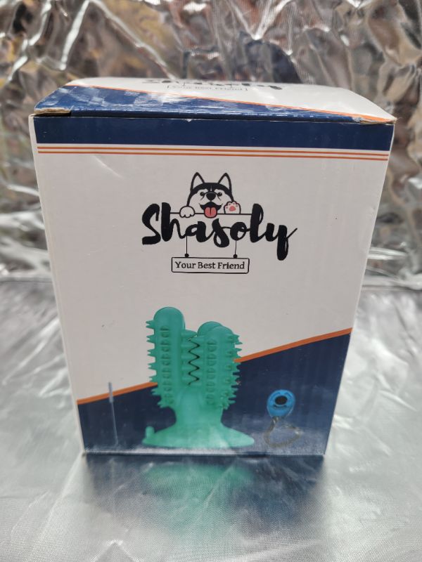Photo 4 of Shasoly Dog Toothbrush Chew Toy - Small Medium Breed Deep, Cleaning Dog Toothbrush Toy to Protect Dental Health|Bundled|with Toothbrush and|Bonus|Clicker for Training - Dog Dental Toy