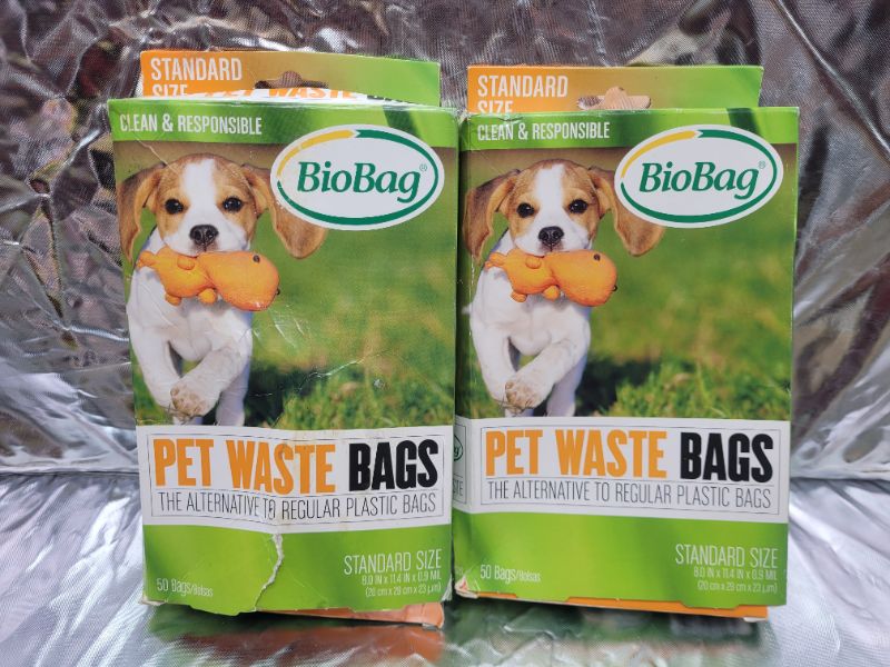 Photo 2 of (2 pack) Biobag Dog Waste Bags - 50 Count