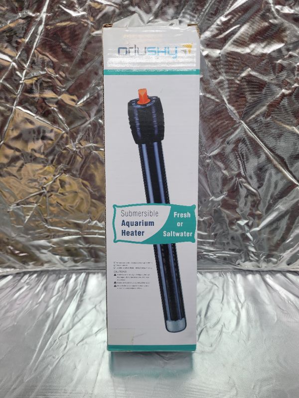 Photo 3 of Orlushy Submersible Aquarium Heater,300W Adjustable Fish Tahk Heater with 2 Suction Cups Free Thermometer Suitable for Marine Saltwater and Freshwater