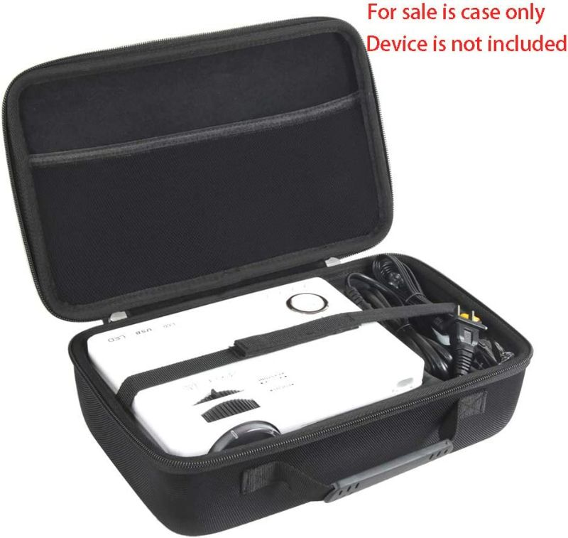 Photo 1 of Hermitshell Hard Travel Case for QXK 2021 Upgraded 7500Lumens Mini ProjectorProjector/QKK Mini Projector 4500Lumens Portable LCD Projector (Case for Projector+Power Cable)