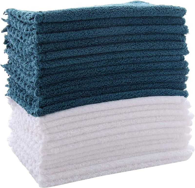 Photo 1 of Spotted Play 12 Pack Dish Towels - Extra Absorbent and Soft Kitchen Towels - Super Absorbent Coral Fleece Cleaning Wipes - 15 × 25 Inch