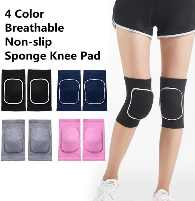 Photo 3 of MINILUJIA 2PCS/Pair Kids Knee Brace Pad Non-slip Sponge Sleeves Breathable Flexible Elastic Children Knee Support Protector Cover small