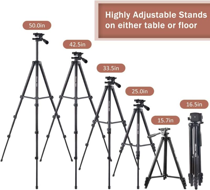 Photo 1 of UBeesize 10" Selfie Ring Light with 50" Extendable Tripod Stand & Phone Holder for Live Stream/Makeup/YouTube Video