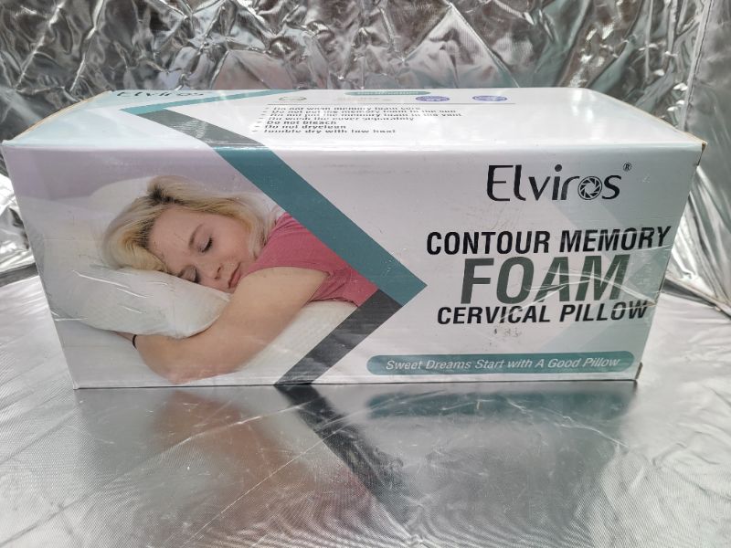 Photo 2 of Elviros Cervical Memory Foam Pillow Contour for Neck and Shoulder Pain Ergonomic