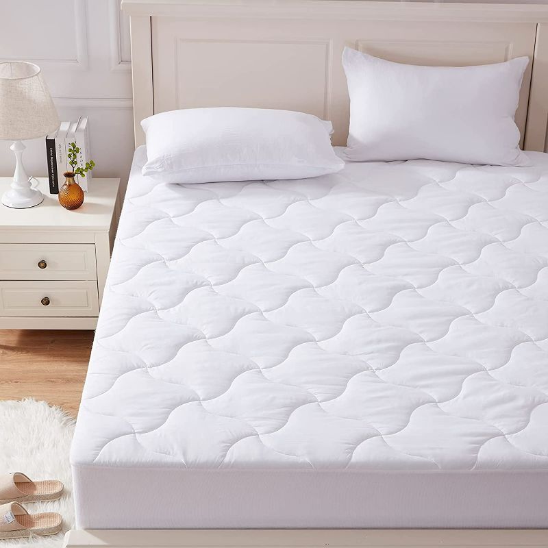 Photo 1 of SEMECH Twin Quilted Mattress Pad Cover, Mattress Cover Deep Pocket Twin Size Bed, Mattress Protector Pad with Deep Pocket 