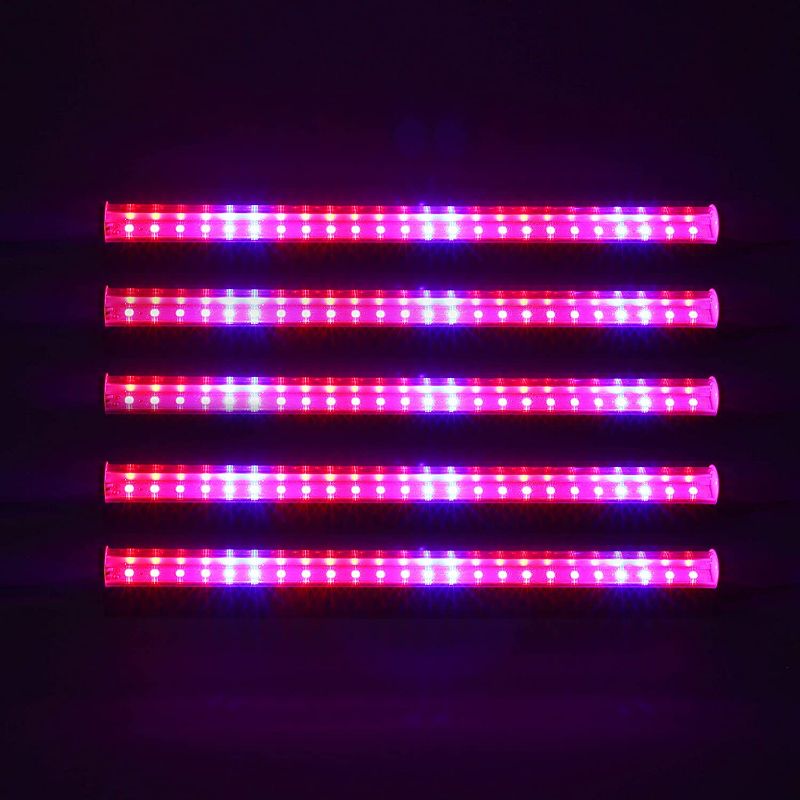 Photo 2 of HOPLOM LED Grow Light Bars, Plant Grow Lamp for Indoor Plants with Red/Blue Spectrum 11.5 Inches Growth Light Strip with US Plug Switch Wire + Cables for Greenhouse Plant Grow Shelf (Pack of 5) ¡