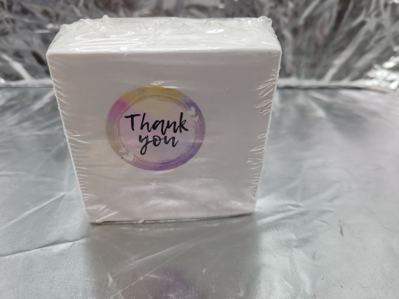 Photo 3 of Pebble Pip Thank You Stickers Small Business Stickers 1.5" (500)- Thank You Stickers Roll, Wedding Stickers for Envelopes, Baby Shower Stickers, Bridal Shower Favors, Thank You Labels Small Business