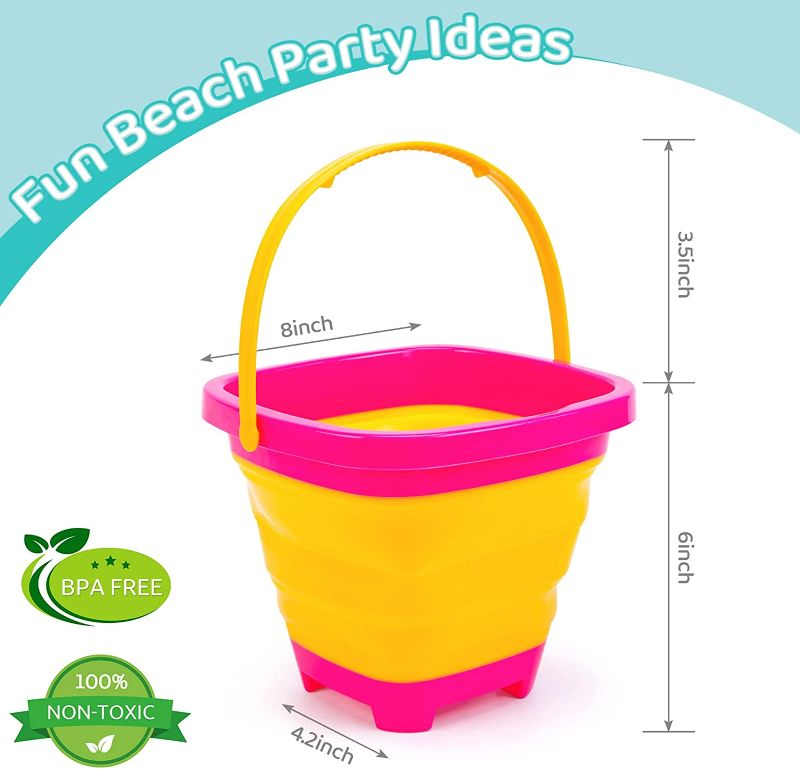 Photo 2 of Shindel 3PCS Foldable Beach Bucket Set, 2L Silicone Collapsible Beach Toy Buckets, Camping Gear, Egg Hunt Game, Easter Party Supplies
Visit the Shindel Store