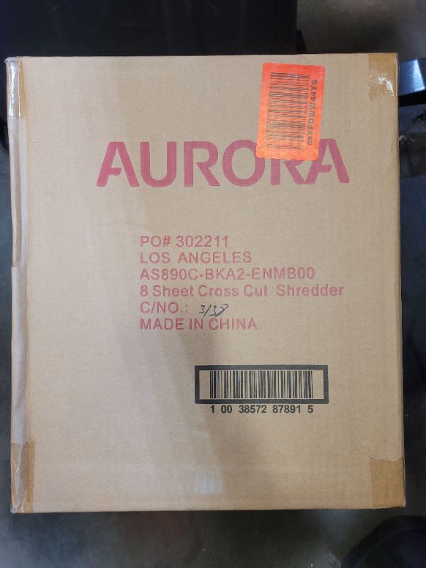 Photo 3 of Aurora AS890C 8-Sheet Cross-Cut Paper/Credit Card Shredder with Basket