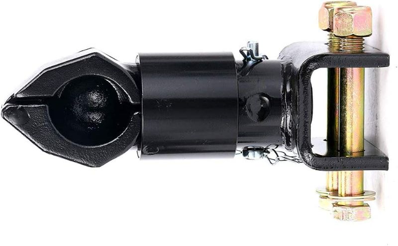 Photo 1 of YaeTek 2" Ball 7,000 lb Straight Tongue Adjustable Coupler Hitch Ball Heavy Duty Channel-Mount Adjustable Trailer Coupler with Bolts and Nuts,Capacity 12,500 lbs Black Powder Coat