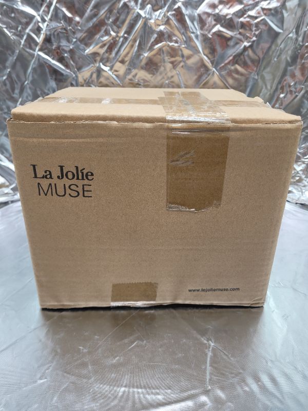 Photo 3 of La Jolie Muse Ceramic Planter - 6.7+5.5 Inch Concave Dot Patterned Cylinder Flower Pot W/ Drain Hole for Indoor, Set of 2, Glacier Gray