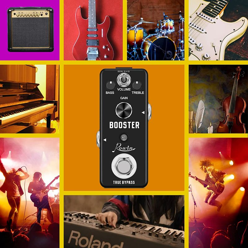 Photo 3 of Rowin Booster Pedal with Rich Distortion Sound True Bypass LEF-318