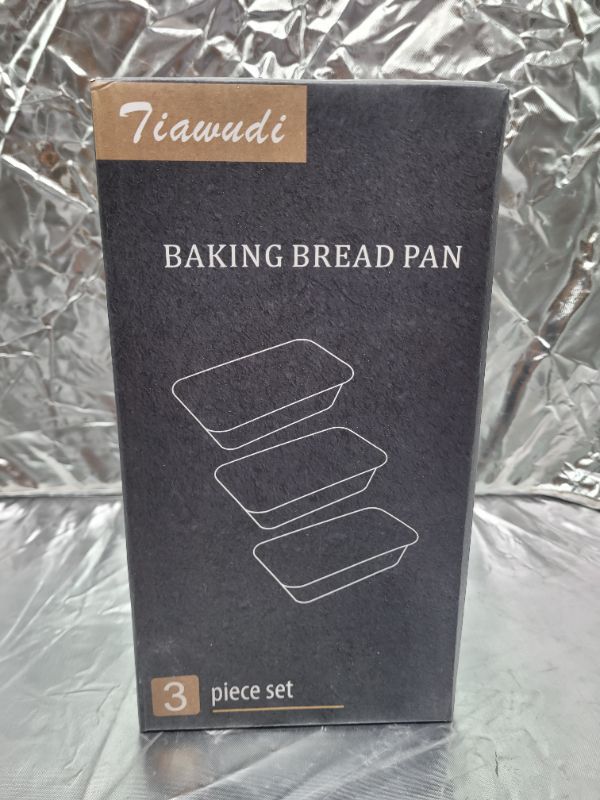 Photo 4 of Tiawudi Nonstick Carbon Steel Baking Bread Pan, Medium Loaf Pan, 8 1/2" x 4 1/2", Set of 3