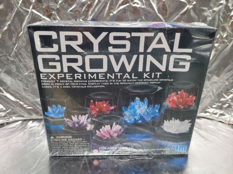 Photo 2 of 4M Crystal Growing Science Experimental Kit - 7 Crystal Science Experiments with Display Cases - Easy DIY STEM Toy Lab Experiment Specimens, Educational Gift for Kids, Teens, Boys & Girls 7 Crystals
