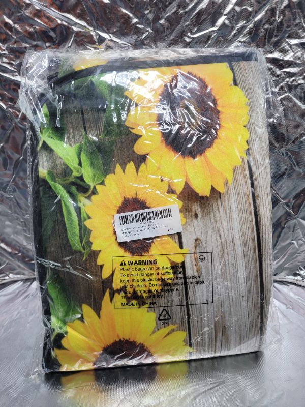 Photo 4 of Sunflowers On Board Design Non-Slip Soft Kitchen Mats Bath Rug Runner Doormats Carpet for Home Decor, 39" X 20"