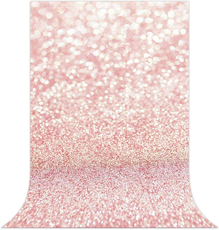 Photo 1 of 7x5ft Photography Backdrop - Rose Gold Glitter Photo Backdrop - Photo Studio & Party Backdrop Photography Background - Picture Backdrop Photo Background for Photography & Party Decoration