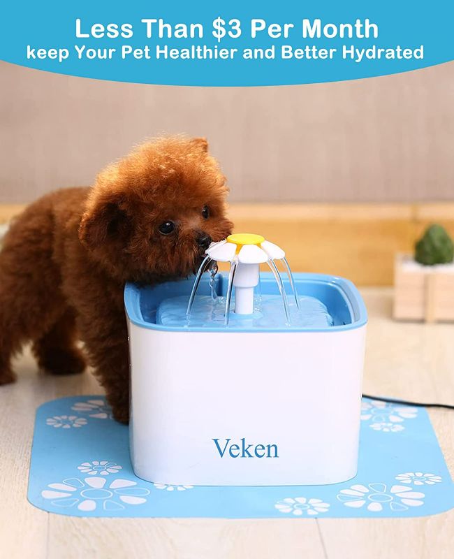 Photo 3 of Veken 8 Pack Replacement Filters for Automatic Pet Fountain Cat Water Fountain Dog Water Dispenser